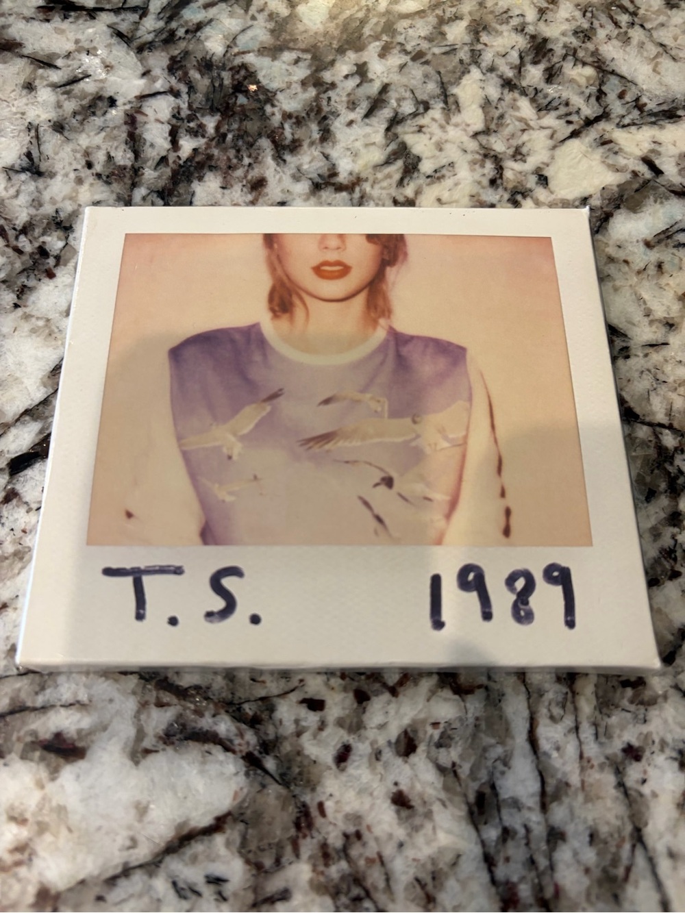 Taylor Swift 1989 Polaroid Art Print - Purple and Cream